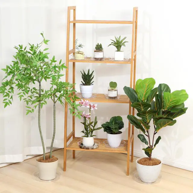 Alt view image 7 of 7 - 20 Pack Clear Plant Saucers6/8/10/12 Inch,Plastic Flower Pot Trays,Round Durable Plant Drip Trays for Indoor and Outdoor