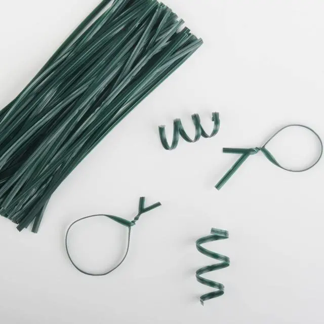 Alt view image 2 of 7 - Twist Ties, 200 PCS, 6.1 Inches, Bread Ties, Green, Reusable, for Bags, for Gardening, Home, Office