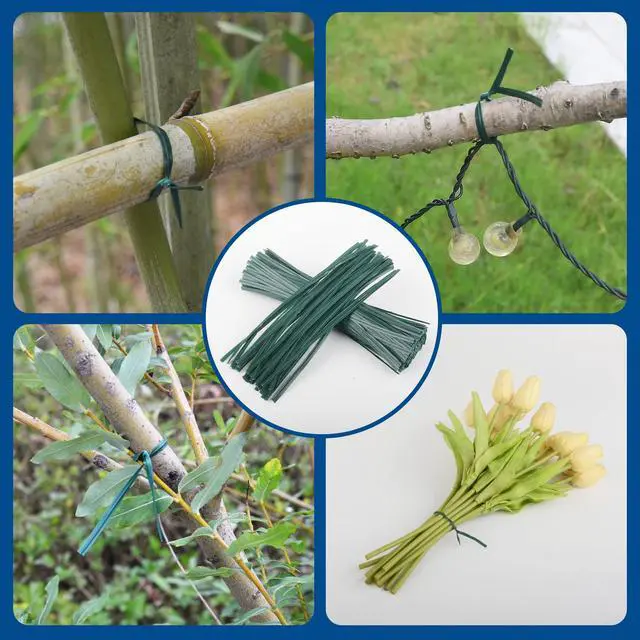 Alt view image 7 of 7 - Twist Ties, 200 PCS, 6.1 Inches, Bread Ties, Green, Reusable, for Bags, for Gardening, Home, Office
