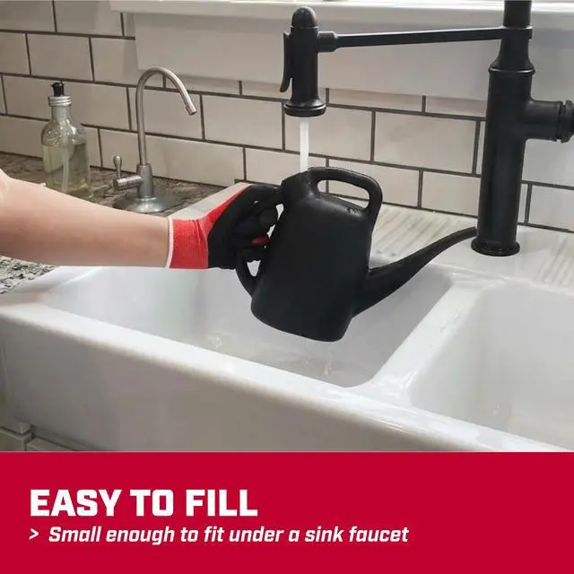 Alt view image 5 of 7 - 1/2-Gallon Watering Can, Lightweight for Easy Watering | Lightweight compact design; ideal for indoor plants watering with large opening for easy refill and controlled pour