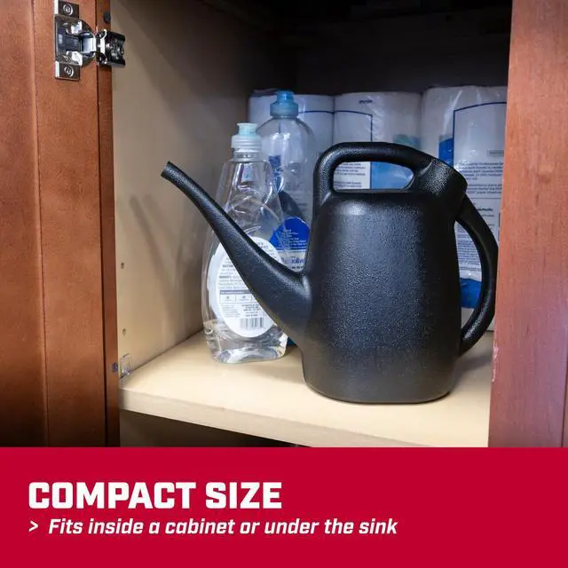 Alt view image 7 of 7 - 1/2-Gallon Watering Can, Lightweight for Easy Watering | Lightweight compact design; ideal for indoor plants watering with large opening for easy refill and controlled pour