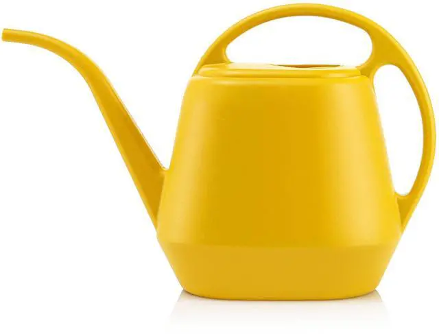 Main image of Plastic Watering Can, Yellow, 1-Gallon