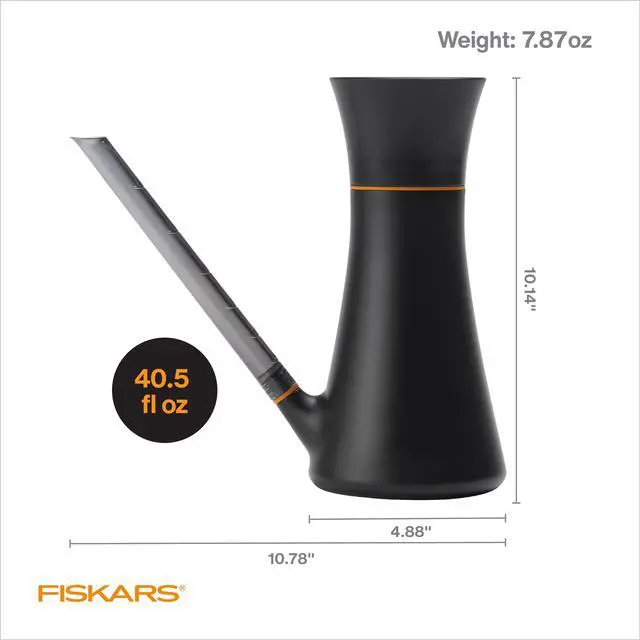 Alt view image 2 of 6 - Indoor Watering Can, Long Reach Spout for Precision Hydration on House Plants, Flowers & Garden, Anti-Drip Nozzle with Translucent Volume Markings, Ergonomic Recycled Plastic Body, 40 oz
