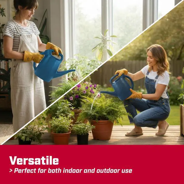 Alt view image 4 of 7 - 1/2-Gallon Watering Can, Lightweight for Easy Watering | Recycled lightweight design; ideal for indoor plants watering with large opening for easy refill and controlled pour