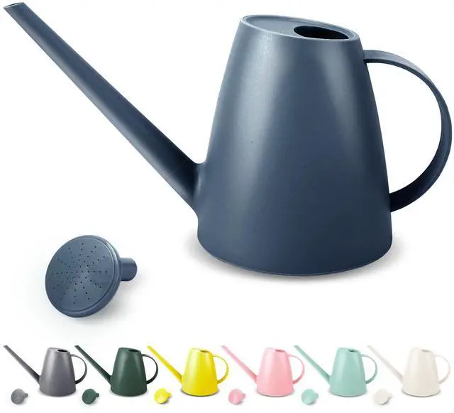 Main image of 1.8L Watering Can, Small Watering Can for Indoor Plants with Long Spout | Long Spout Water Can, Detachable Shower Head, Small Plastic, Indoor Plants, Houseplants, Garden Flowers, Approx. 0.5 gallon