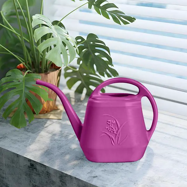 Alt view image 5 of 7 - Plant Watering Can - 1/2 Gallon - Rose Red | With Long Spout for Watering-Home Indoor and Outdoor Garden