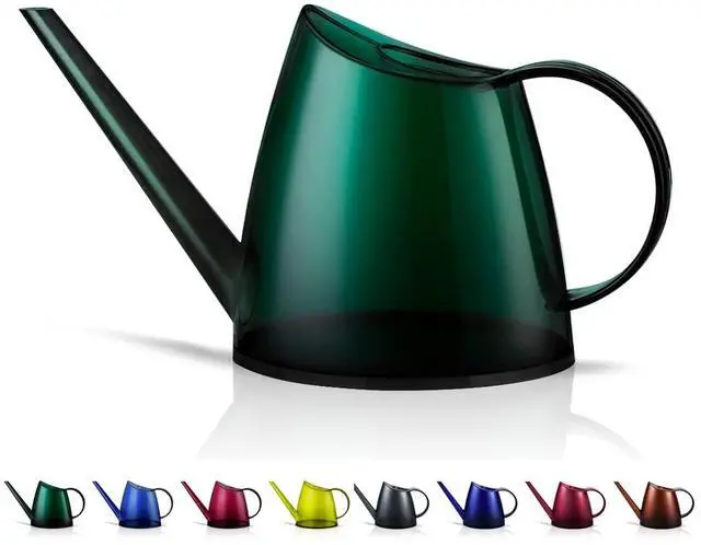 Main image of Small Indoor Plant Watering Can - 1.4L Dark Green Long Spout | Long Spout Prevents Spills Fits 5 Potted Bonsais Ergonomic Grip Precise Control Stylish Nordic Vibe Decor
