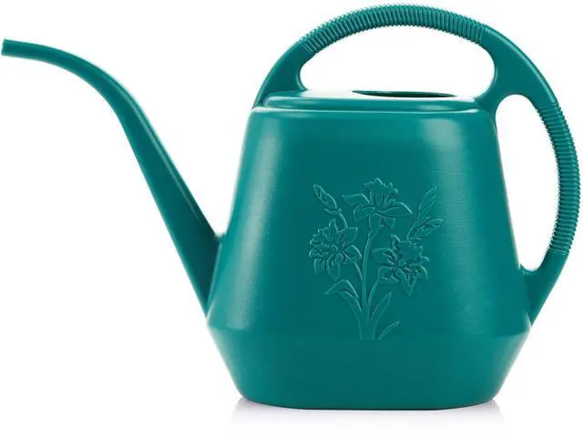 Main image of 1-Gallon Plastic Watering Can with Comfortable Handle, Garden Watering Cans Long Spout for Indoor Outdoor Watering Plants (Green)