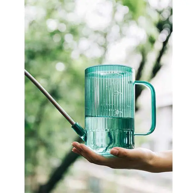 Alt view image 7 of 7 - Small Watering Can for Indoor Plants, Flowers, Succulents with Long Spout 34oz(Green)