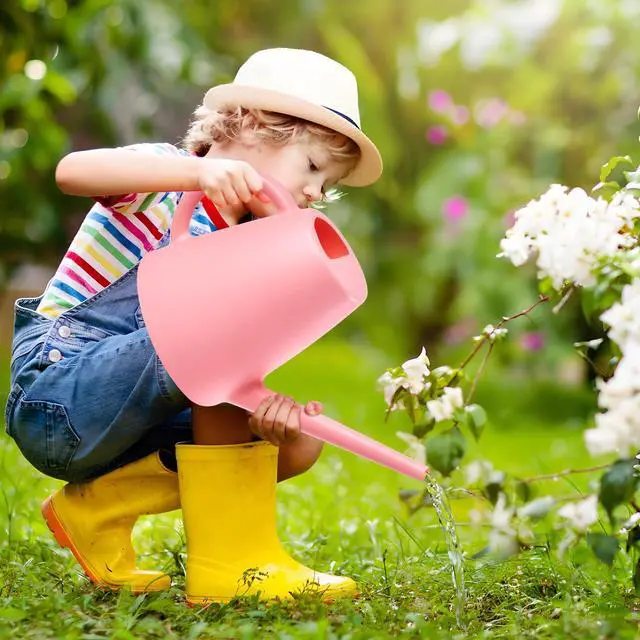 Alt view image 4 of 7 - Plant Watering Cans for Indoor and Outdoor Home Garden Plants - with Long Spout - Pink - 1/2 Gallon