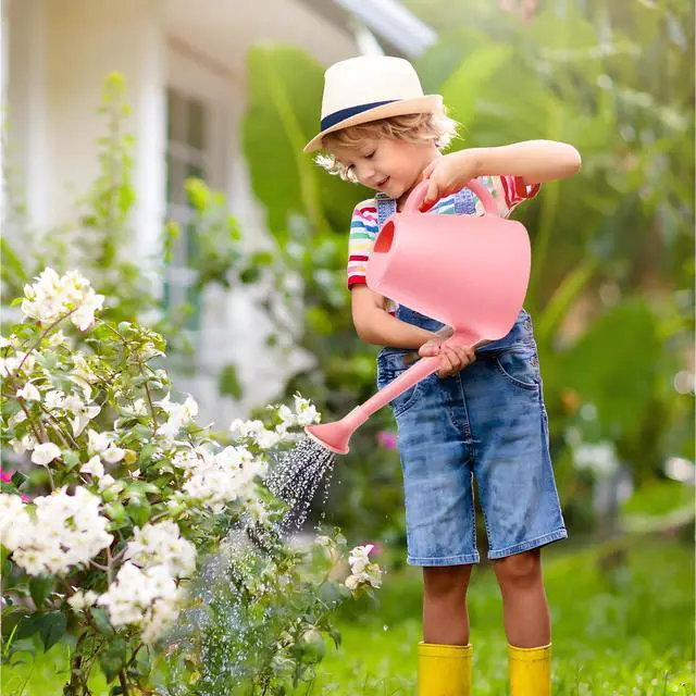 Alt view image 5 of 7 - Plant Watering Cans for Indoor and Outdoor Home Garden Plants - with Long Spout - Pink - 1/2 Gallon