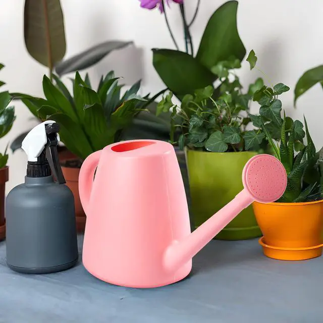 Alt view image 6 of 7 - Plant Watering Cans for Indoor and Outdoor Home Garden Plants - with Long Spout - Pink - 1/2 Gallon