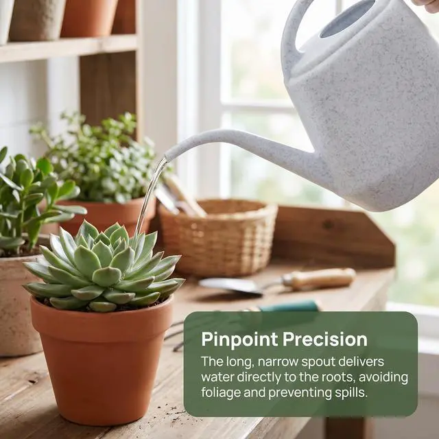 Alt view image 6 of 7 - Plastic Watering Can, 1-Gallon