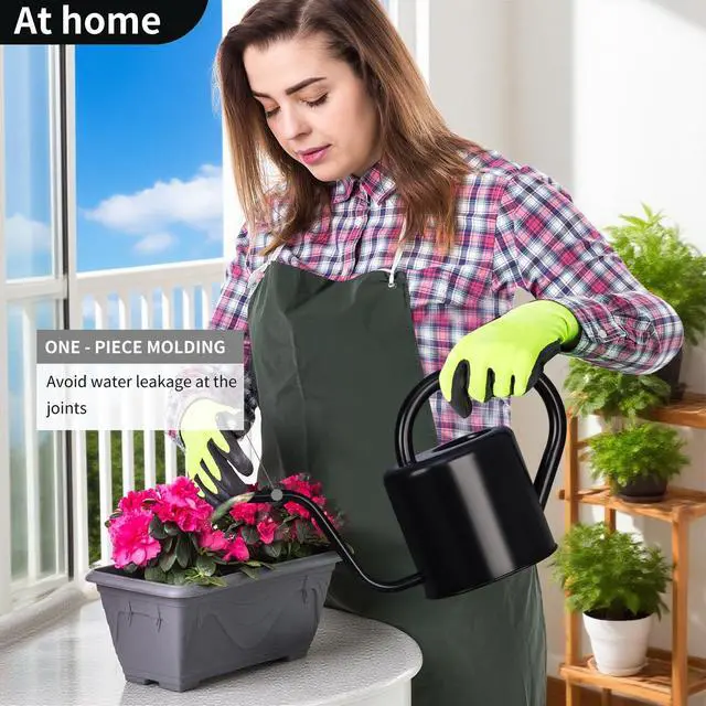 Alt view image 3 of 4 - Watering Can, Stainless Steel Watering Can for Indoor & Outdoor Plants, 1L/35oz Long Spout Water Can with Handle, Rust-Proof Plant Watering Pot for House Plants, Garden Flowers