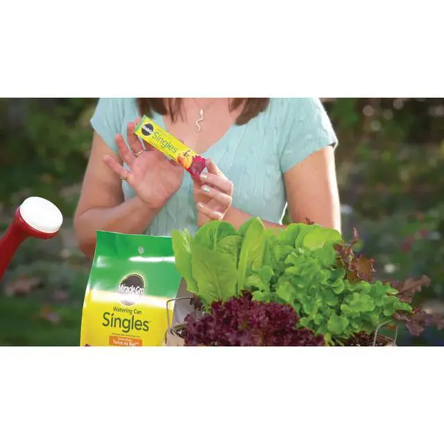 Alt view image 2 of 5 - Watering Can Singles All Purpose Plant Food, 24 Packets | Water Soluble, Fertilizer for Flowers, Vegetables, Houseplants, Trees, Indoor and Outdoor Plants