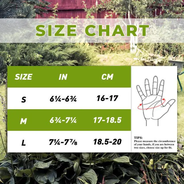 Alt view image 7 of 7 - Gardening Gloves for Women, Leather Garden Glove Gardener Gift, M | Breathable Floral Ladies Leather Garden Yard Gloves, for Trimming, Weeding, Digging, Planting, Pruning