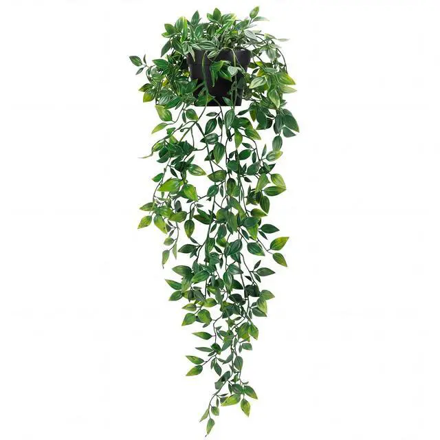 Main image of Fake Hanging Plants, Artificial Small Potted Plants for Indoor Outdoor Aesthetic Office Living Room Shelf Decor (1 Pack)