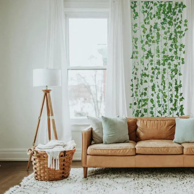 Alt view image 6 of 7 - Fake Vines for Room Decor(12 Pack 84 Feet) Aesthetic Artificial Plant Ivy Leaves Hanging Greenery Garlands for Home Bedroom Wall Wedding Christmas Party Office Patio Outdoor Garden Décor