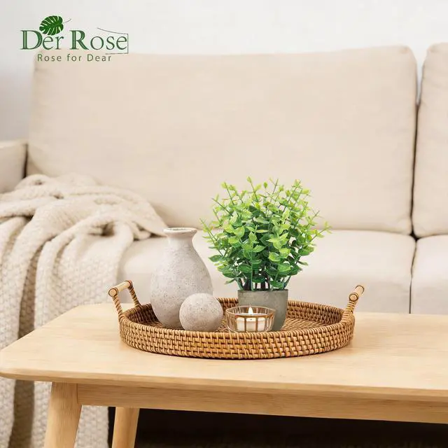 Alt view image 4 of 7 - 4 Pack Artificial Plants Indoor Fake Plants for Bathroom Decor | Cozy finished look, shelf tray kitchen office desk windowsill farmhouse decor, great gift, dust-resistant
