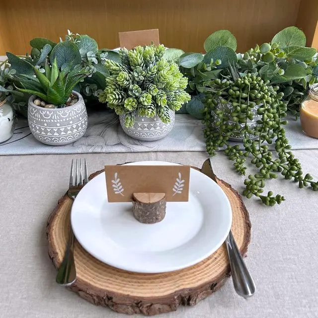 Alt view image 6 of 7 - 3 Pcs Assorted Small Potted Succulent Plants Artificial Aloe Hops String of Pearls Succulents in Gray Geometric Concrete Pots for Gifts Table Shelf Windowsill Indoor Outdoor Greenery Decor