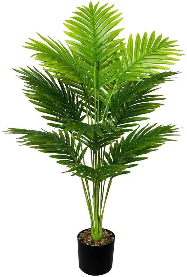 Main image of Artificial Plants in Pots Large Fake Tree Floor Faux Tropical Plants Decorative Greenry House Potted Tall for Home Office Living Room Decor Indoor Garden Outdoor (80cm Tall Palm)