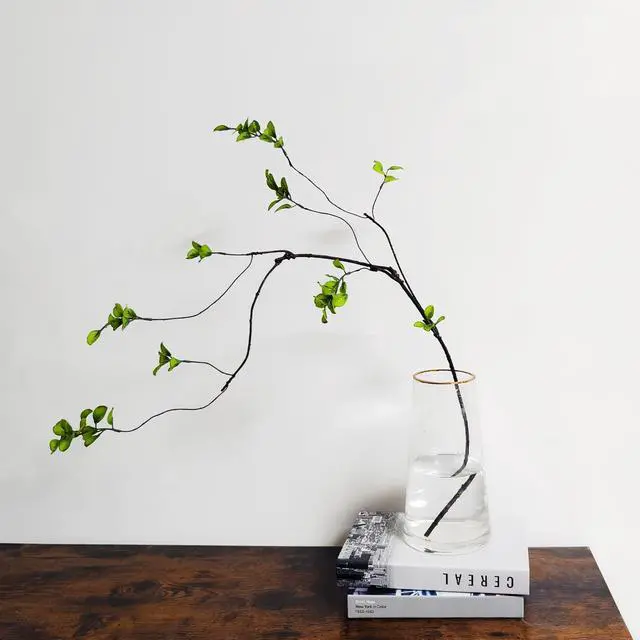 Alt view image 6 of 7 - 4 Pcs Artificial Ficus Branches Faux Eucalyptus Stems, 47.2 Inch Fake Greenery Stems Artificial Plants for Vase Filler Decoration, Fake Leaves Branches Centerpieces Decor
