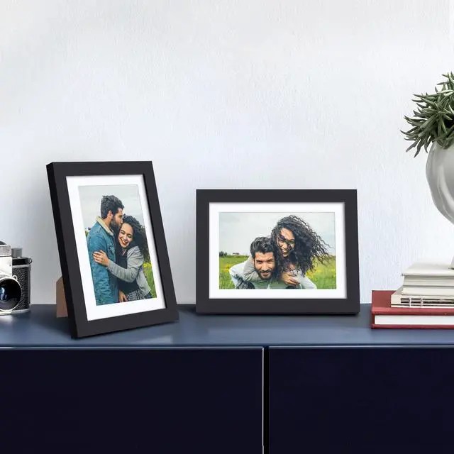 Alt view image 6 of 6 - 5x7 Picture Frame, Wall Decor Photo Frames, Black 1 Pack | 5 x 7 Small Frame, 4x6 Frame with Mat for Gallery Wall, Family, Baby, Dog, Dorm, Christmas, Mothers' Day