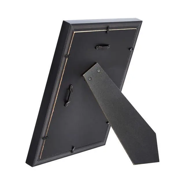Alt view image 4 of 4 - Rectangular Photo Picture Frame, 8" x 10", Wall Hanging or Tabletop Display, Black, 2-Pack, Horizontal or Vertical