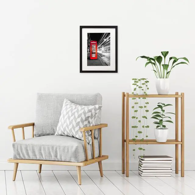 Alt view image 4 of 7 - 11x14 Picture Frame with Shatter-Resistant Glass - Use as 8x10 Frame with Mat or Display 11x14 Photo Without Mat - Signature Collection - Picture Frames for Wall Display - Black | Shatter-resistant
