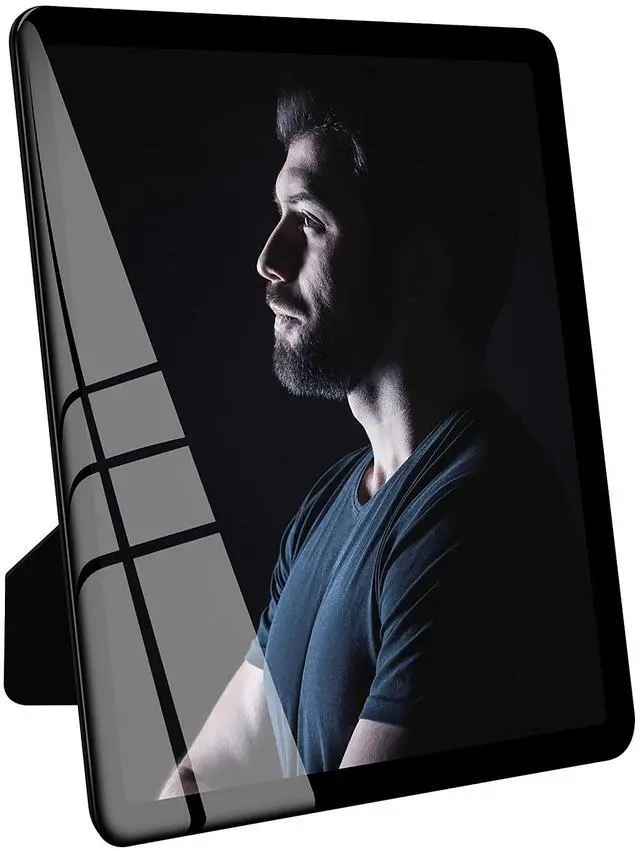 Main image of 8x10 Picture Frame Black Standing can be Vertical and Horizontal - Real Glass Frames, Cool 8×10 Photo Frame, Wall Frames Gifts for Men Boyfriend Dad Boss and Loved Ones(8x10, Black)