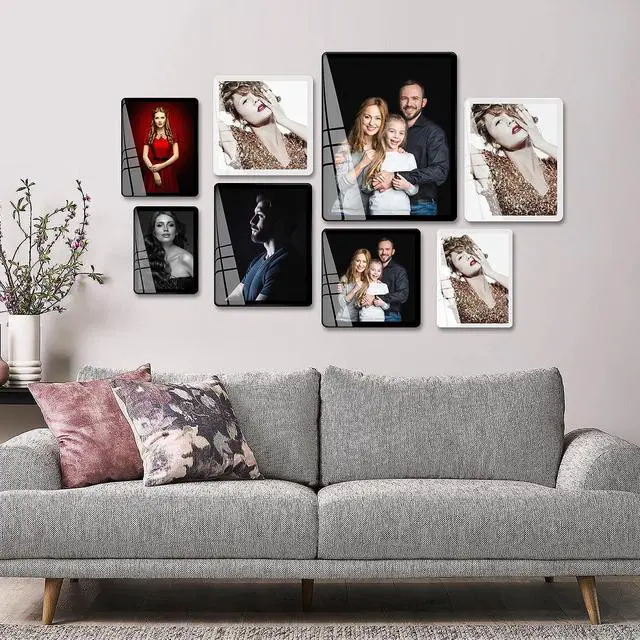 Alt view image 5 of 6 - 8x10 Picture Frame Black Standing can be Vertical and Horizontal - Real Glass Frames, Cool 8×10 Photo Frame, Wall Frames Gifts for Men Boyfriend Dad Boss and Loved Ones(8x10, Black)