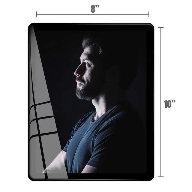 Alt view image 3 of 6 - 8x10 Picture Frame Black Standing can be Vertical and Horizontal - Real Glass Frames, Cool 8×10 Photo Frame, Wall Frames Gifts for Men Boyfriend Dad Boss and Loved Ones(8x10, Black)
