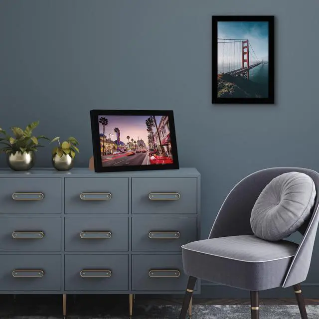 Alt view image 5 of 7 - 8x12 Picture Frame - Engineered Wood - Black