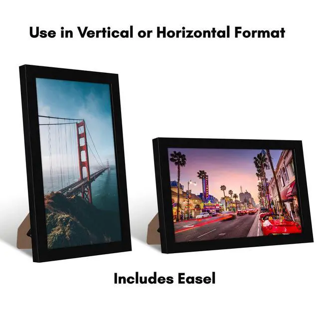 Alt view image 7 of 7 - 8x12 Picture Frame - Engineered Wood - Black