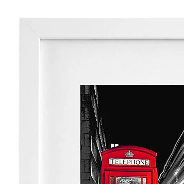 Alt view image 7 of 7 - 11x14 Picture Frame with Shatter-Resistant Glass - Use as 8x10 Frame with Mat or Display 11x14 Photo Without Mat - Signature Collection