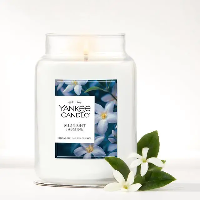 Alt view image 4 of 7 - Midnight Jasmine Scented Candle, 22oz Large Jar with up to 150 Hour Burn Time, Giftable