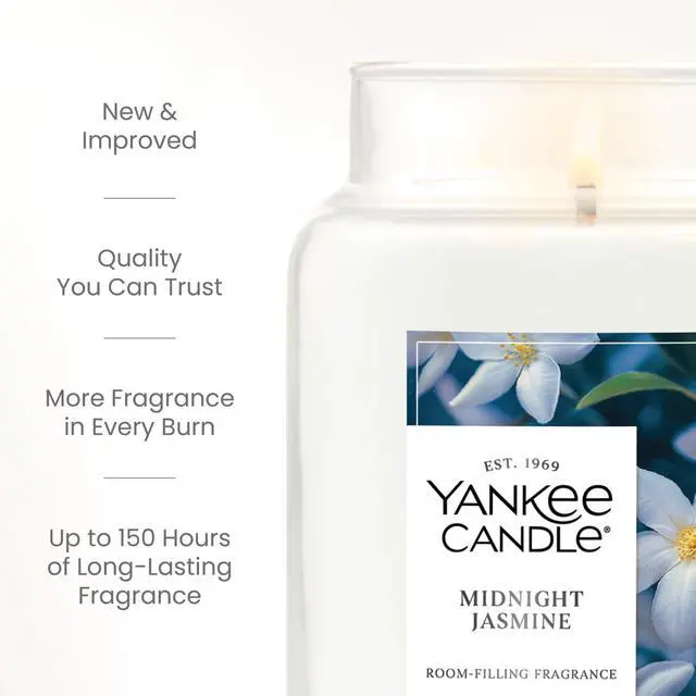 Alt view image 3 of 7 - Midnight Jasmine Scented Candle, 22oz Large Jar with up to 150 Hour Burn Time, Giftable