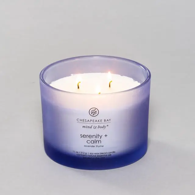 Alt view image 3 of 3 - Scented Candle Serenity + Calm (Lavender Thyme) Coffee Table Home Décor