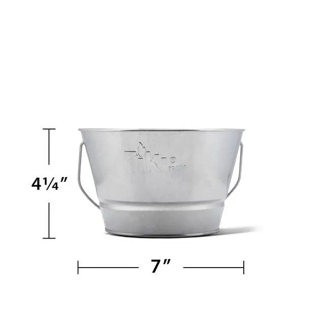 Alt view image 5 of 5 - Citronella Candle Bucket for Outdoors, Triple-Wick Galvanized Metal | Citronella formula helps repel mosquitoes