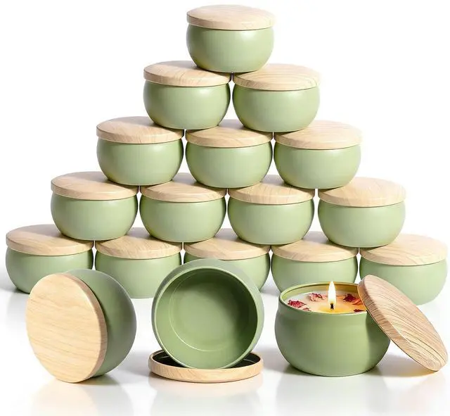 Main image of Candle Jars for Making Candles, 16PCS Candle Jars with Lids, 2.5oz Empty Candle Tins, Metal Small Tins with Lids, Bulk Tin Containers, Candle Making Jars for Candle Making, Storage, Small Plants