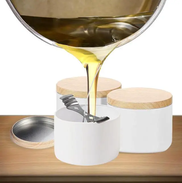 Alt view image 4 of 7 - 4oz White Candle Tins,24 PCS Candle Jars with Lids for Candle Making | Candle Tins With Wood Grain Lids;Seamless Construction with Matte Finish;Heat and Corrosion Resistant;Jars for Making Candles