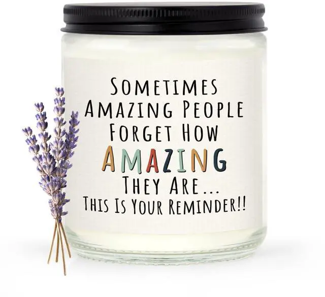 Main image of Gifts for Women, Birthday Gifts for Women- You're Amazing Candle | Christmas/Thank You/Inspirational Gift for Woman Her Friend Teacher Mom Girlfriend Sister Bestie, Stocking Stuffers, Lavender