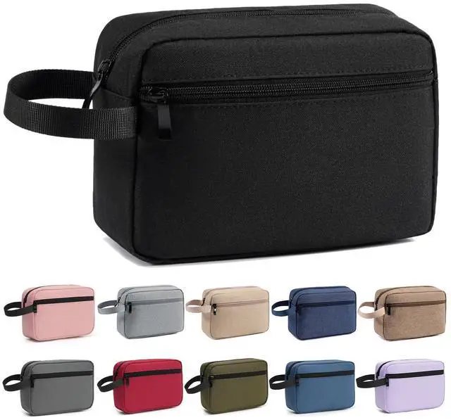 Main image of Travel Toiletry Bag for Men & Women, Hanging Cosmetic Organizer | Water-Resistant Fabric, Sturdy Handle, Lightweight Dopp Kit Bathroom Toiletries, Makeup, Shaving, Grooming & Accessories