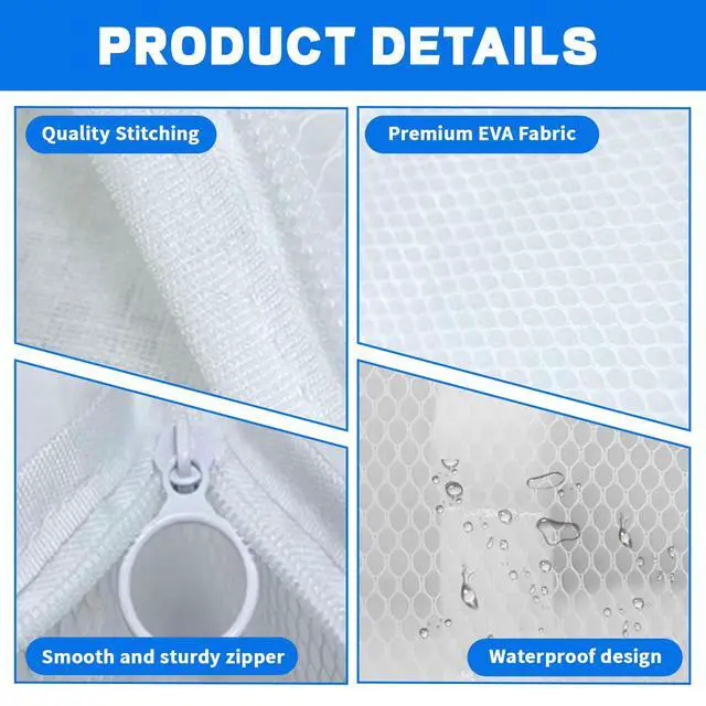 Alt view image 5 of 7 - Standing Makeup Bag, Waterproof Foldable Travel Toiletry Bag, 2 Pack | leakproof and hanging design, ideal for storing cosmetics and toiletries for bathroom, gym, business trip and family travel