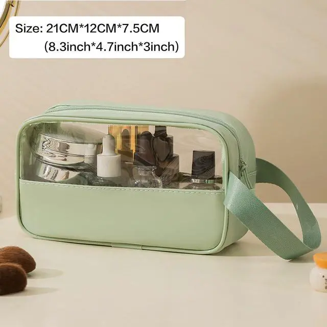 Alt view image 2 of 4 - Toiletry Travel Wash Bag Waterproof Portable Traveling Accessories Organizer For Women and Men, Green