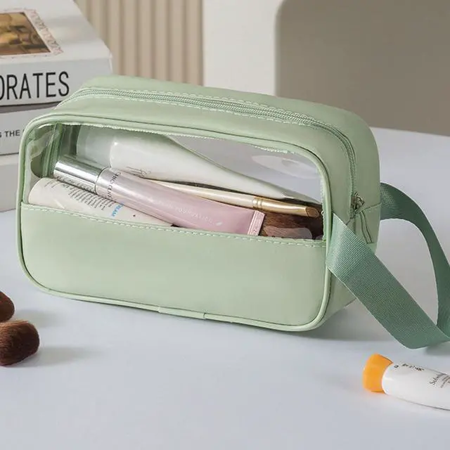 Alt view image 3 of 4 - Toiletry Travel Wash Bag Waterproof Portable Traveling Accessories Organizer For Women and Men, Green