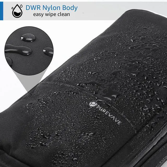 Alt view image 5 of 7 - Compact Mens Toiletry Travel Bag Hanging, Mens Dopp Kit for Travel Waterproof, Wash Pouch Black | Minimalist compact design with multiple pockets, saves space in luggage and bathrooms