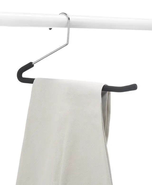 Alt view image 2 of 3 - Slack Non-Slip Hanger with Foam (Set of 3), Black