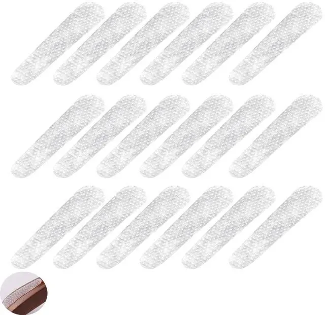 Main image of 26 Pack Wooden Hangers Grips Non-Slip Wood Coat Hanger Hanger Grip Adhesive Rubber Pad Strips Gripper for Wooden Clothes Hangers Wood Suit Hangers