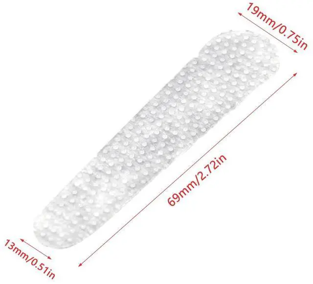 Alt view image 2 of 6 - 26 Pack Wooden Hangers Grips Non-Slip Wood Coat Hanger Hanger Grip Adhesive Rubber Pad Strips Gripper for Wooden Clothes Hangers Wood Suit Hangers